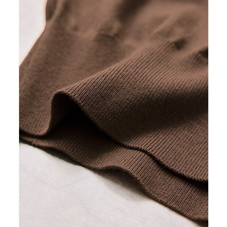 レースカフスドッキングニットカーディガン | VIS  | 詳細画像34 