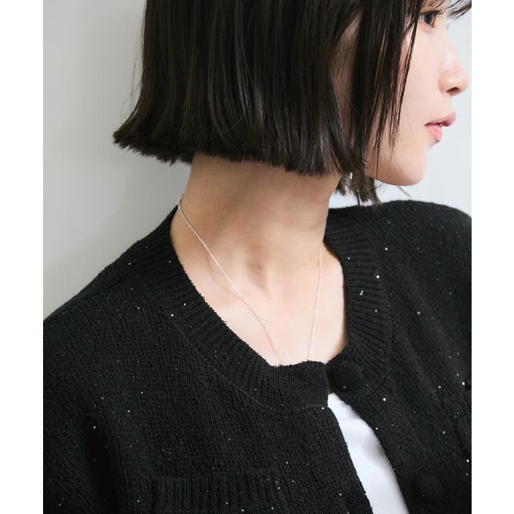 くるみ釦ニットトップスカーデ/洗える | VIS  | 詳細画像11 