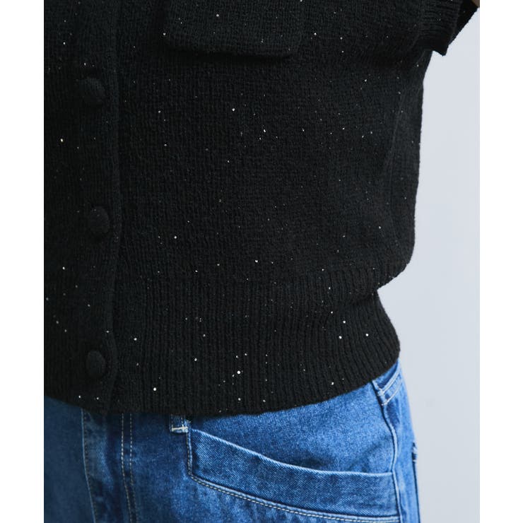 くるみ釦ニットトップスカーデ/洗える | VIS  | 詳細画像20 
