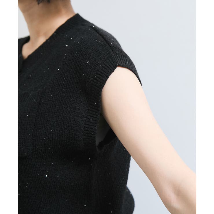 くるみ釦ニットトップスカーデ/洗える | VIS  | 詳細画像21 