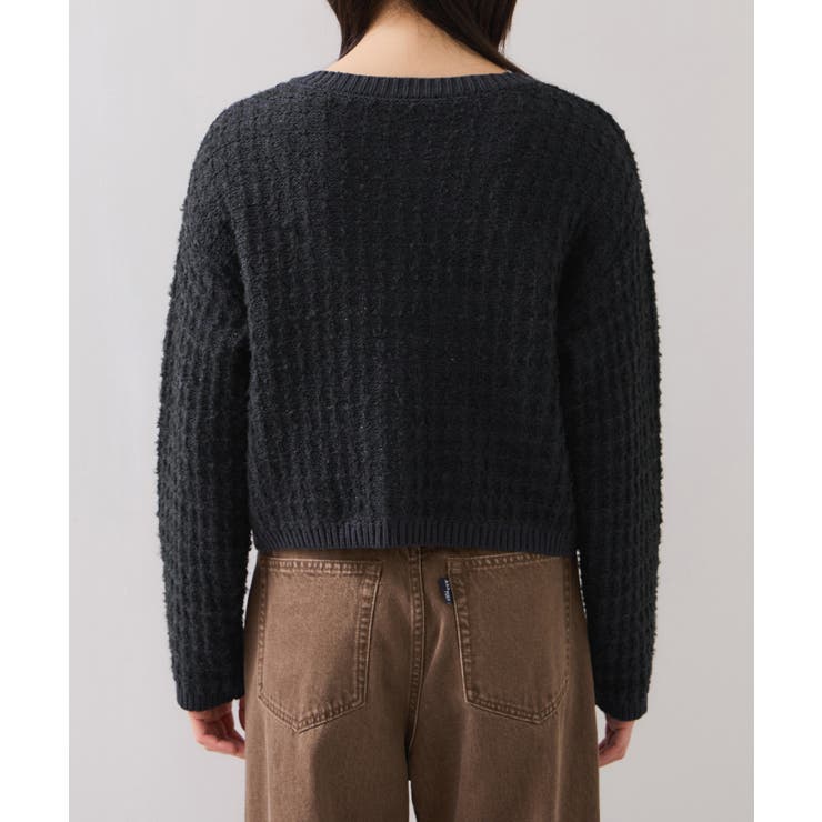 ファンシーツイードメタルボタンカーディガン | VIS  | 詳細画像21 