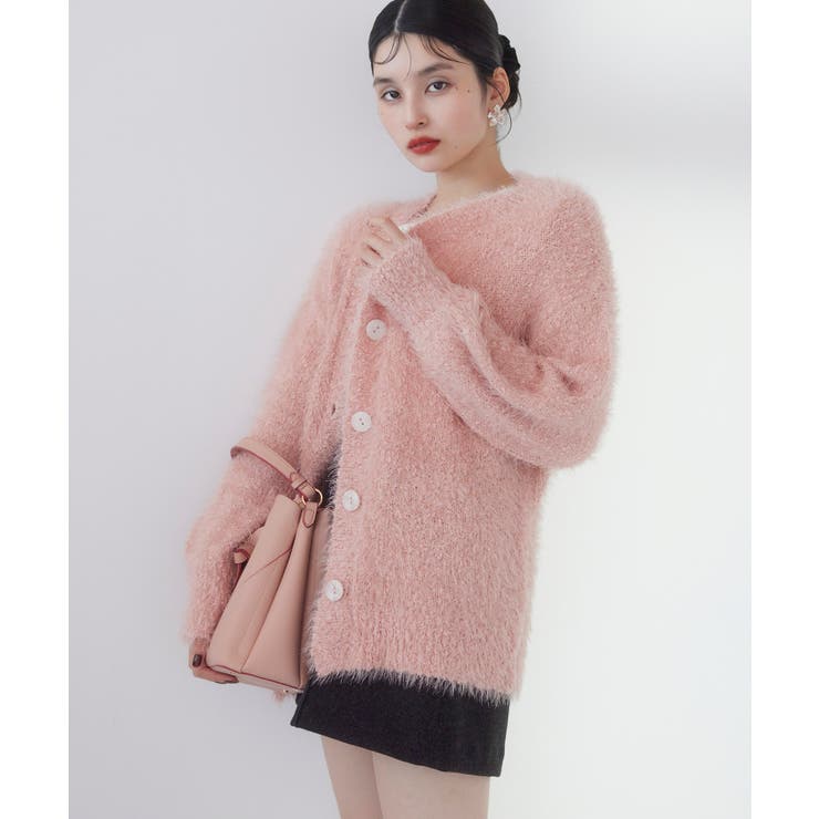 ポップコーンヤーンラメフェザーニットカーディガン/WEB限定FSサイズ | VIS  | 詳細画像10 