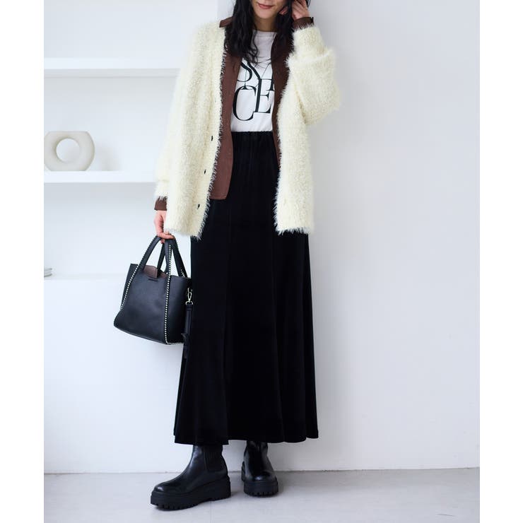 ポップコーンヤーンラメフェザーニットカーディガン/WEB限定FSサイズ | VIS  | 詳細画像17 