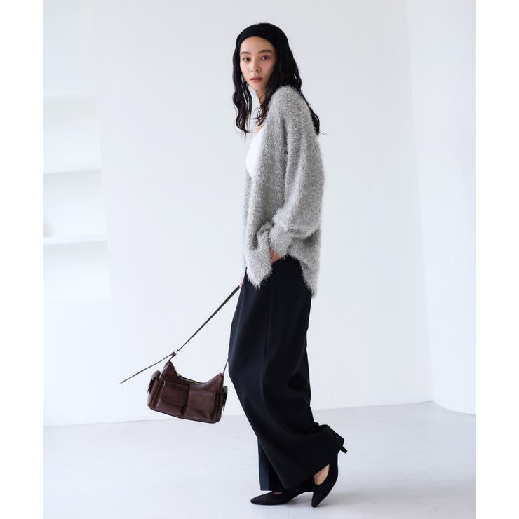 ポップコーンヤーンラメフェザーニットカーディガン/WEB限定FSサイズ | VIS  | 詳細画像21 