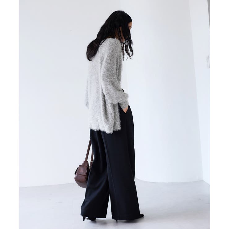 ポップコーンヤーンラメフェザーニットカーディガン/WEB限定FSサイズ | VIS  | 詳細画像22 