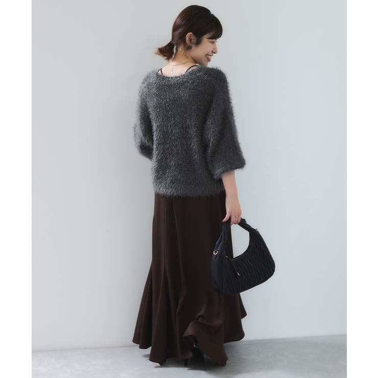 ポップコーンヤーンラメフェザーニットカーディガン/WEB限定FSサイズ | VIS  | 詳細画像32 