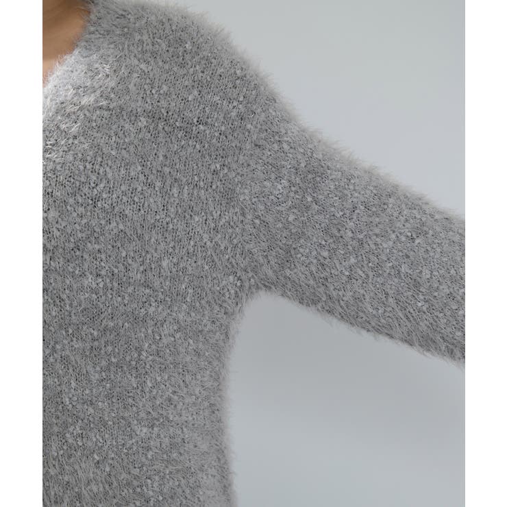 ポップコーンヤーンラメフェザーニットカーディガン/WEB限定FSサイズ | VIS  | 詳細画像37 