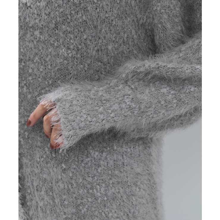 ポップコーンヤーンラメフェザーニットカーディガン/WEB限定FSサイズ | VIS  | 詳細画像39 