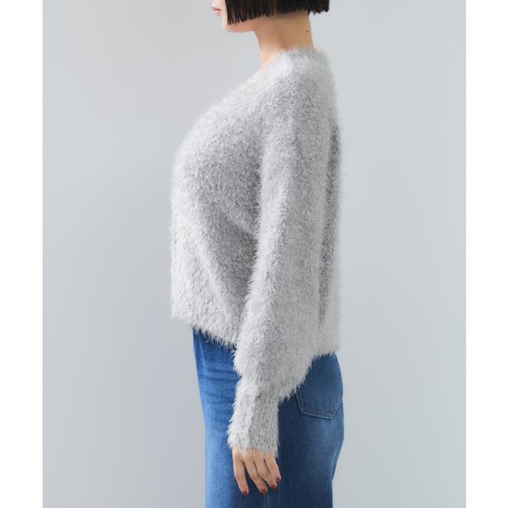ポップコーンヤーンラメフェザーニットカーディガン/WEB限定FSサイズ | VIS  | 詳細画像41 