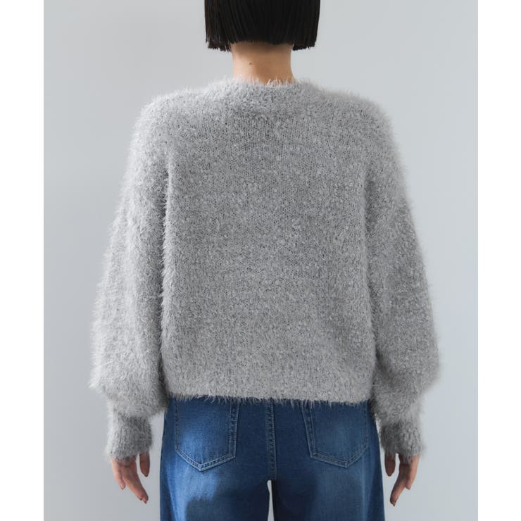 ポップコーンヤーンラメフェザーニットカーディガン/WEB限定FSサイズ | VIS  | 詳細画像42 