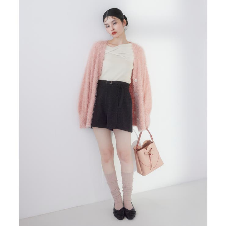 ポップコーンヤーンラメフェザーニットカーディガン/WEB限定FSサイズ | VIS  | 詳細画像7 