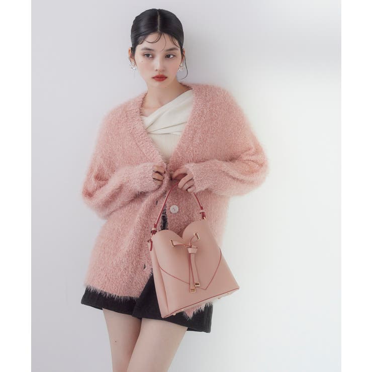 ポップコーンヤーンラメフェザーニットカーディガン/WEB限定FSサイズ | VIS  | 詳細画像9 