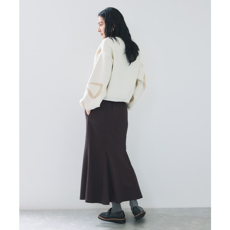 リボンモチーフジャガードカーディガン/イージーケア | VIS  | 詳細画像17 