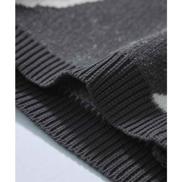 リボンモチーフジャガードカーディガン/イージーケア | VIS  | 詳細画像32 