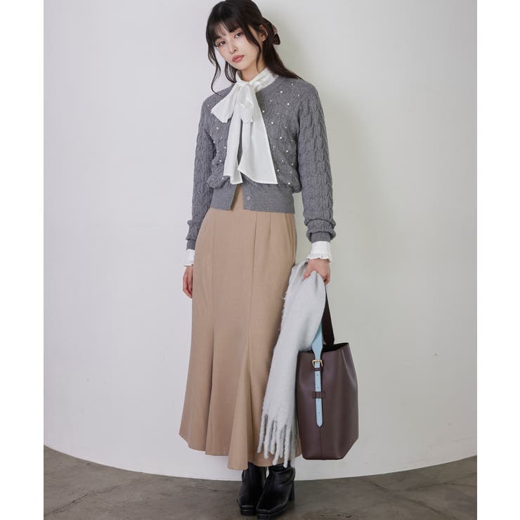 パールケーブルカーディガン | VIS  | 詳細画像11 