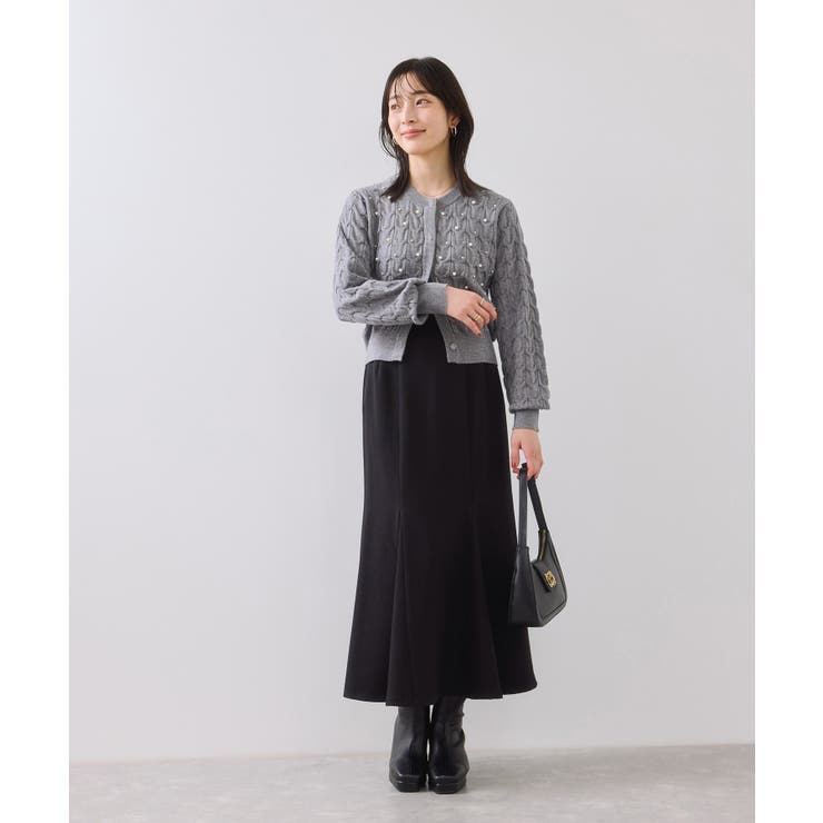 パールケーブルカーディガン | VIS  | 詳細画像14 