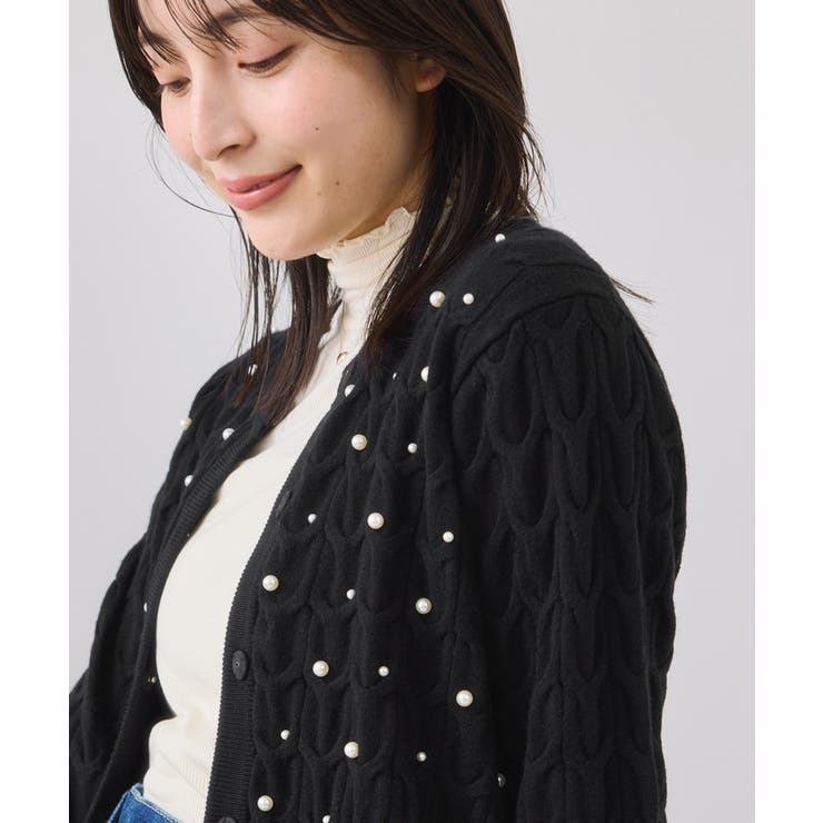 パールケーブルカーディガン | VIS  | 詳細画像15 