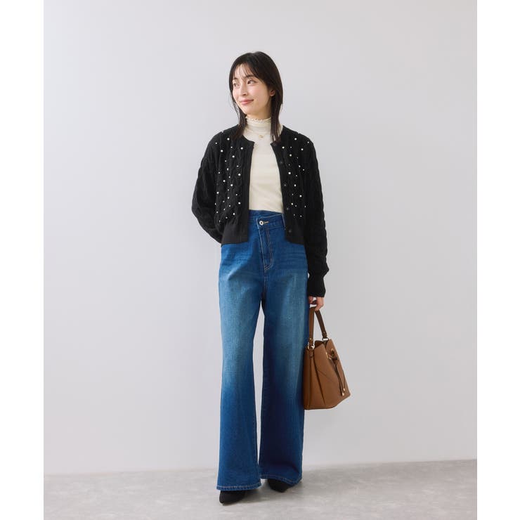 パールケーブルカーディガン | VIS  | 詳細画像18 