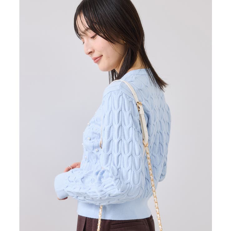 パールケーブルカーディガン | VIS  | 詳細画像24 