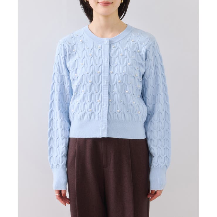 パールケーブルカーディガン | VIS  | 詳細画像27 
