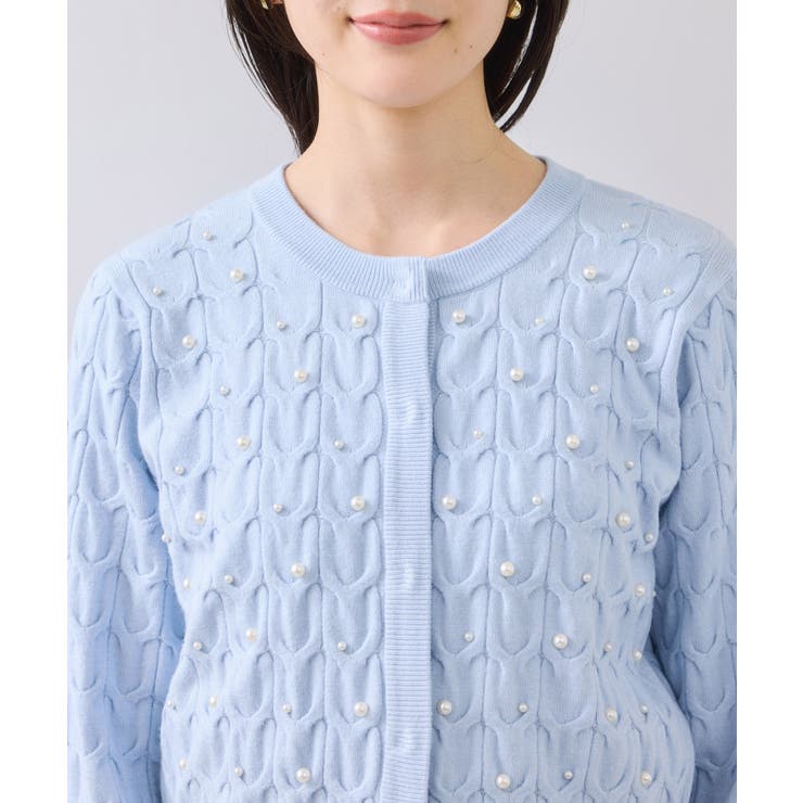 パールケーブルカーディガン | VIS  | 詳細画像28 