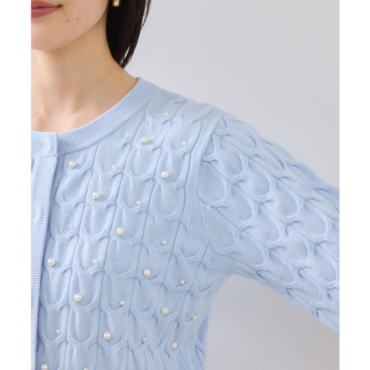 パールケーブルカーディガン | VIS  | 詳細画像29 