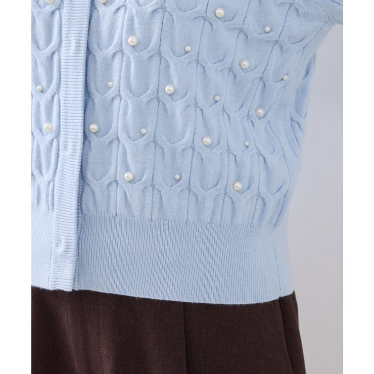 パールケーブルカーディガン | VIS  | 詳細画像30 