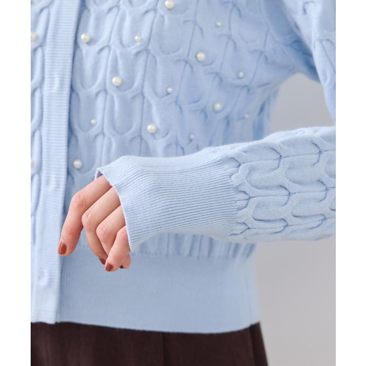 パールケーブルカーディガン | VIS  | 詳細画像31 