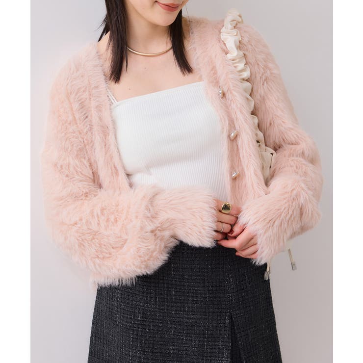 ラビットライクVネックカーディガン/イージーケア・WEB限定カラー | VIS  | 詳細画像20 