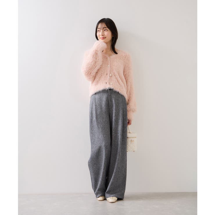 ラビットライクVネックカーディガン/イージーケア・WEB限定カラー | VIS  | 詳細画像21 