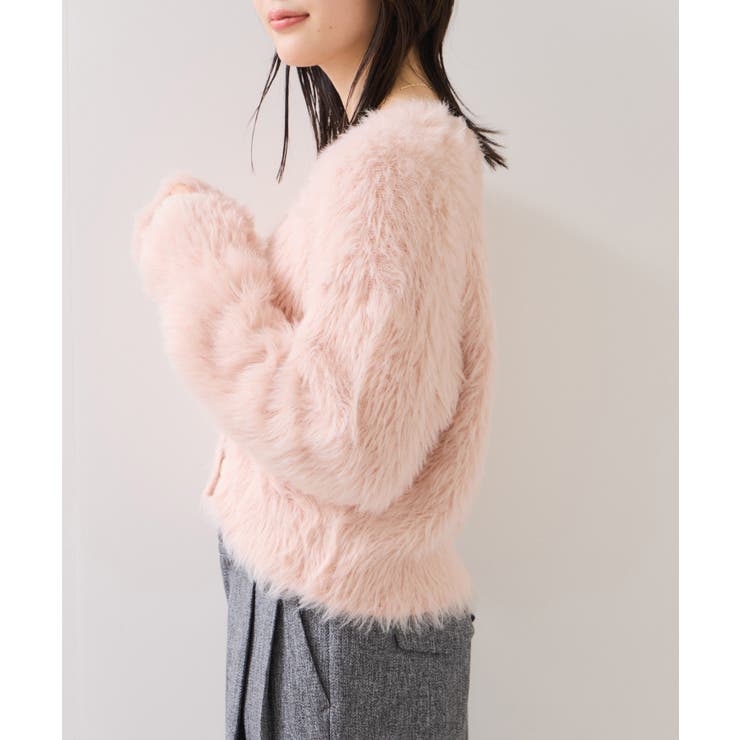 ラビットライクVネックカーディガン/イージーケア・WEB限定カラー | VIS  | 詳細画像22 