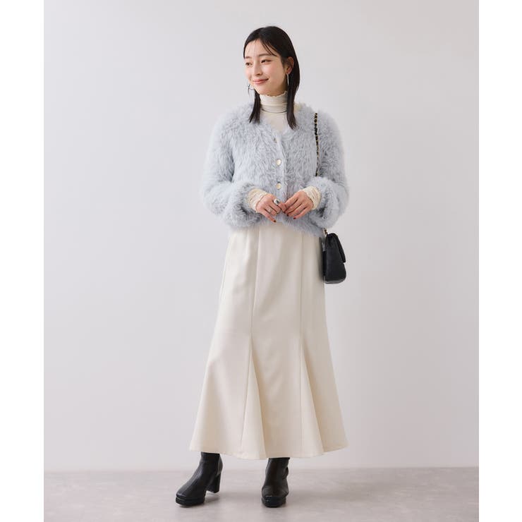 ラビットライクVネックカーディガン/イージーケア・WEB限定カラー | VIS  | 詳細画像23 