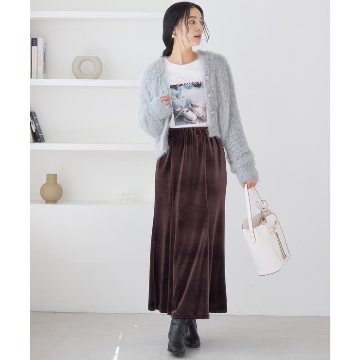 ラビットライクVネックカーディガン/イージーケア・WEB限定カラー | VIS  | 詳細画像28 