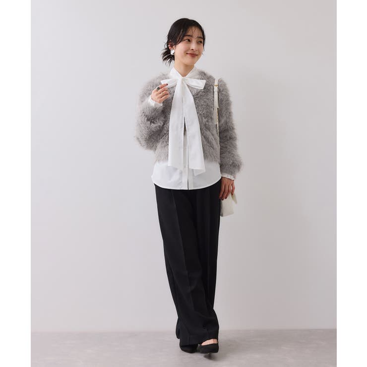 ラビットライクVネックカーディガン/イージーケア・WEB限定カラー | VIS  | 詳細画像30 