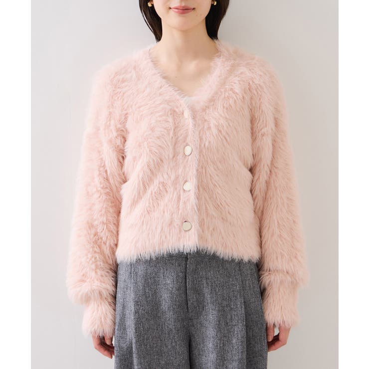 ラビットライクVネックカーディガン/イージーケア・WEB限定カラー | VIS  | 詳細画像37 