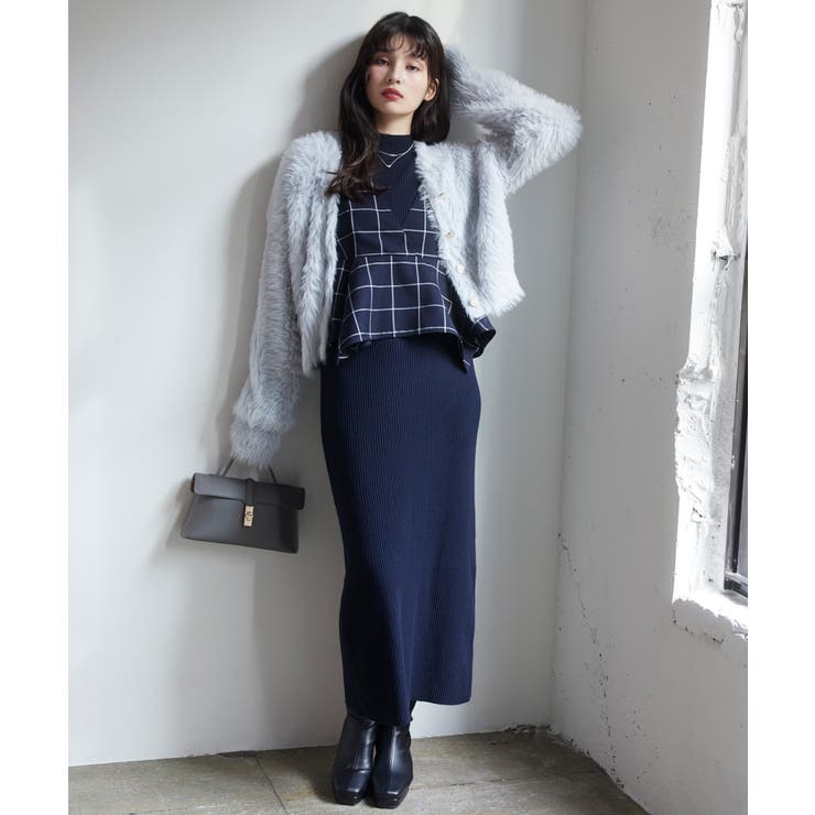 ラビットライクVネックカーディガン/イージーケア・WEB限定カラー | VIS  | 詳細画像4 