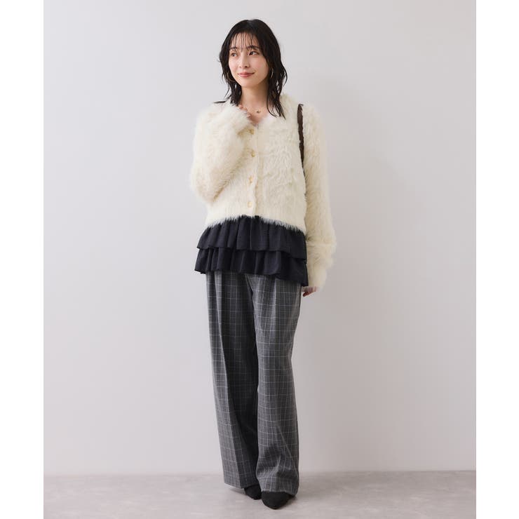 ラビットライクVネックカーディガン/イージーケア・WEB限定カラー | VIS  | 詳細画像7 