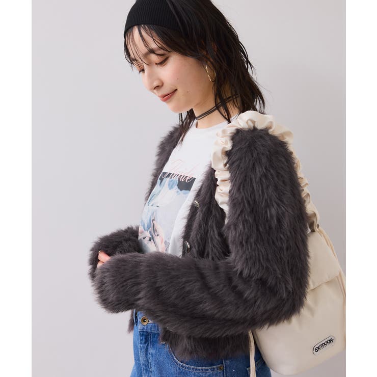 チャコール(06) | ラビットライクVネックカーディガン/イージーケア・WEB限定カラー | VIS 