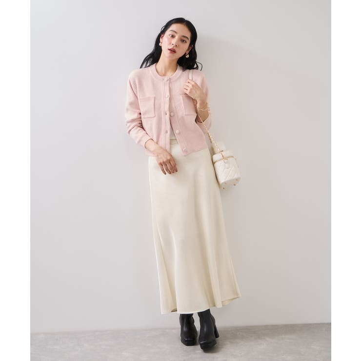 くるみ釦ニットカーディガン | VIS  | 詳細画像14 