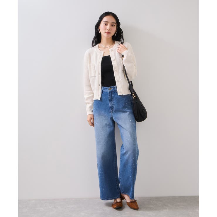 くるみ釦ニットカーディガン | VIS  | 詳細画像18 