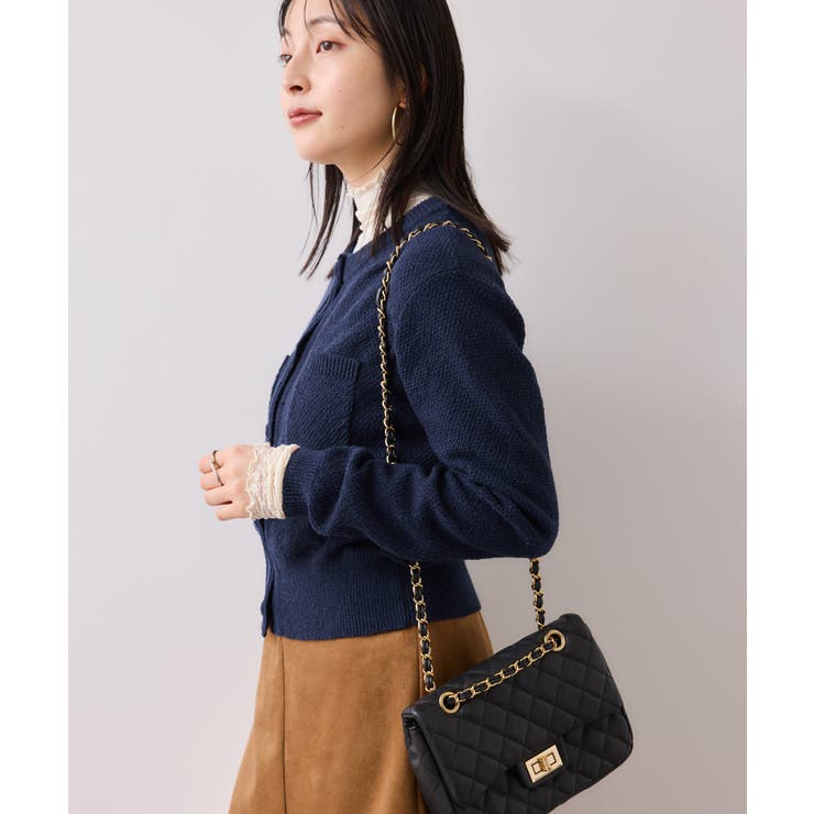 くるみ釦ニットカーディガン | VIS  | 詳細画像22 