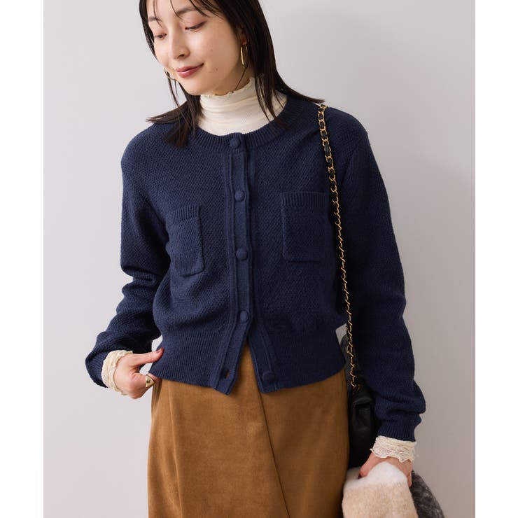 くるみ釦ニットカーディガン | VIS  | 詳細画像23 