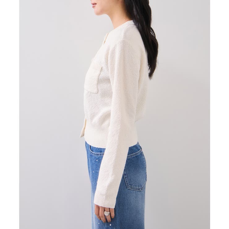くるみ釦ニットカーディガン | VIS  | 詳細画像25 