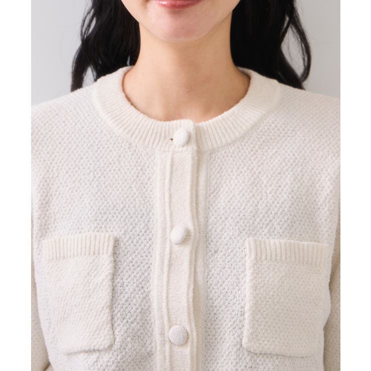 くるみ釦ニットカーディガン | VIS  | 詳細画像27 