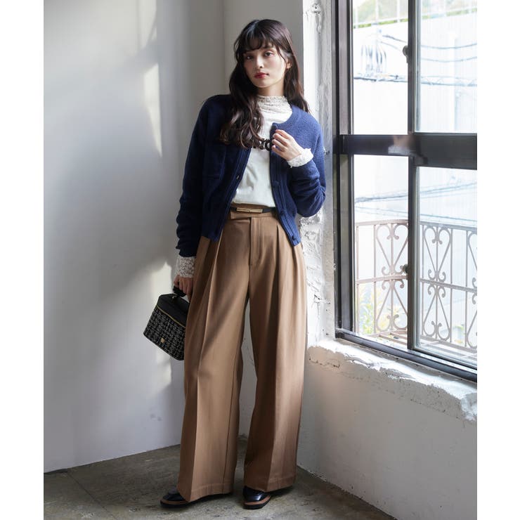 くるみ釦ニットカーディガン | VIS  | 詳細画像4 