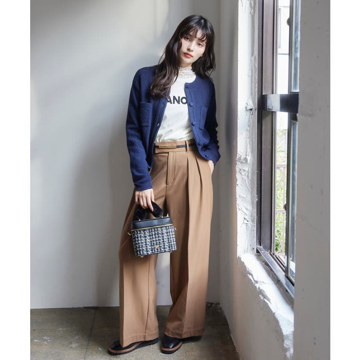 くるみ釦ニットカーディガン | VIS  | 詳細画像6 