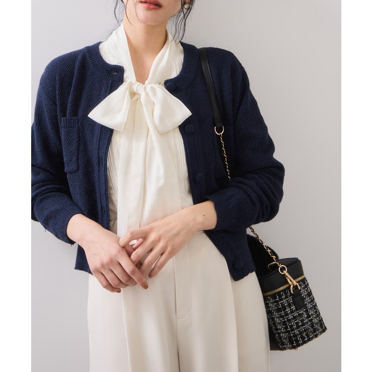 くるみ釦ニットカーディガン | VIS  | 詳細画像7 