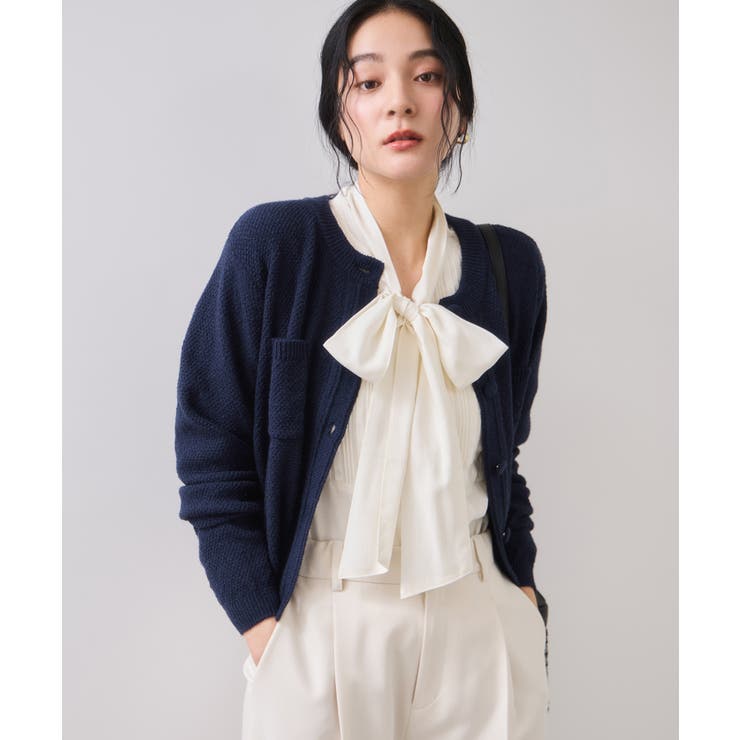 くるみ釦ニットカーディガン | VIS  | 詳細画像8 