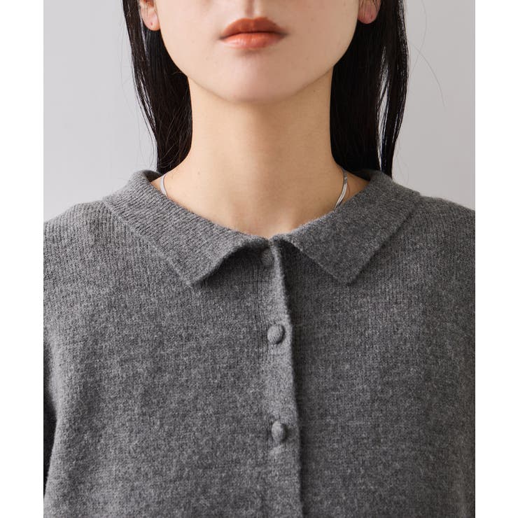 衿ファー取り外しカーディガン | VIS  | 詳細画像32 
