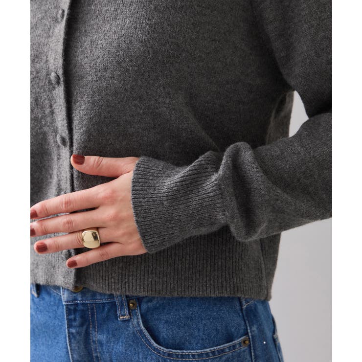 衿ファー取り外しカーディガン | VIS  | 詳細画像36 